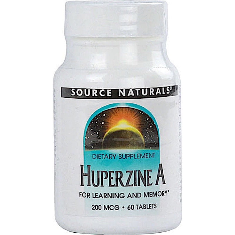 Source Naturals, Huperzine A 200 Mcg, 60 Tablets - 021078019305 | Hilife Vitamins