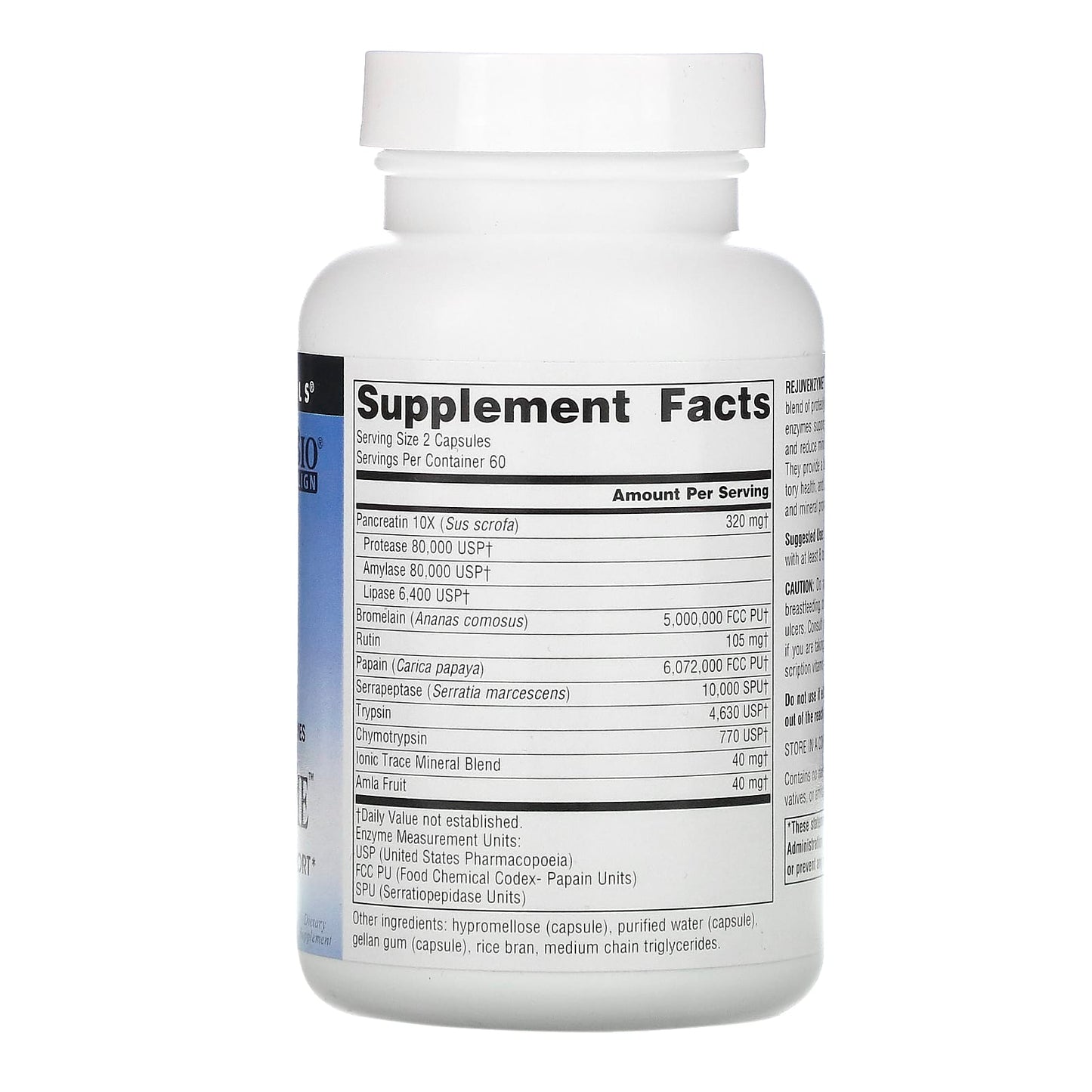 Source Naturals, RejuvenZyme™ 486 mg, 120 Capsules UPC 021078019411 | Hilife Vitamins