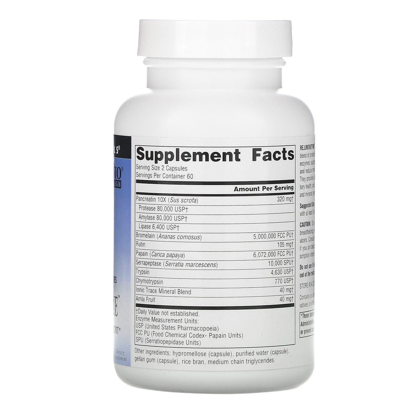 Source Naturals, RejuvenZyme™ 486 mg, 120 Capsules UPC 021078019411 | Hilife Vitamins