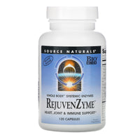 Source Naturals, RejuvenZyme™ 486 mg, 120 Capsules UPC 021078019411 | Hilife Vitamins