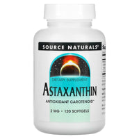 Source Naturals, Astaxanthin 2 mg, 120 Softgels UPC 021078019565 | Hilife Vitamins