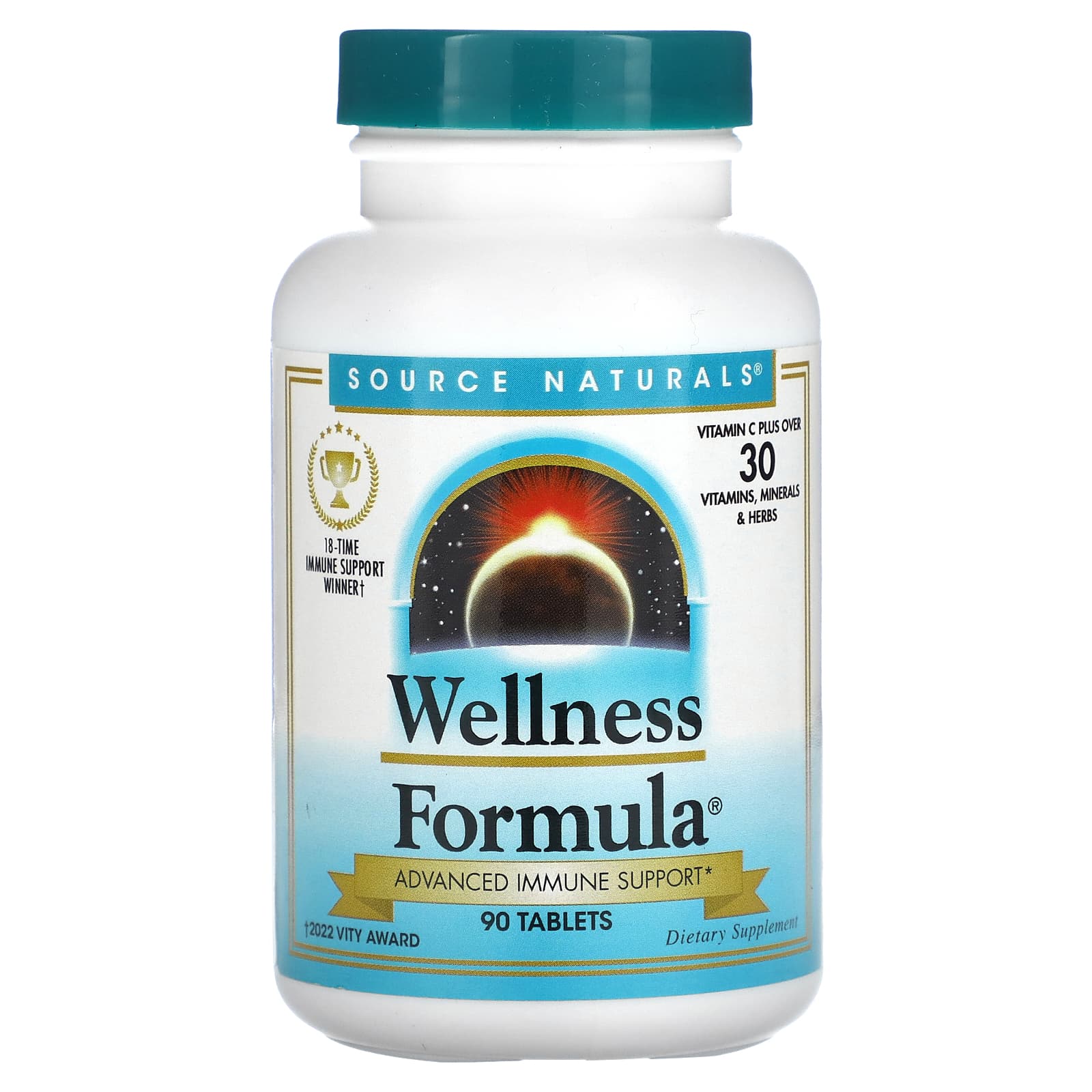 Source Naturals, Wellness Formula®, (CA Formula), 90 Tablets UPC 021078019589 | Hilife Vitamins