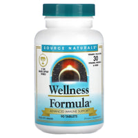 Source Naturals, Wellness Formula®, (CA Formula), 90 Tablets UPC 021078019589 | Hilife Vitamins