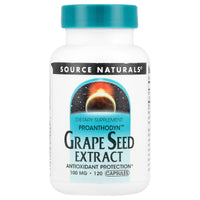 Source Naturals, Grape Seed Extract, Proanthodyn 100 mg, 120 Capsules UPC 021078019664 | Hilife Vitamins