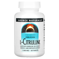 Source Naturals, L-Citrulline 1000 mg, 60 Tablets - 021078020035 | Hilife Vitamins