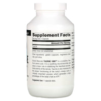 Source Naturals, TAURINE 1000, 240 Capsules UPC 021078020691 | Hilife Vitamins