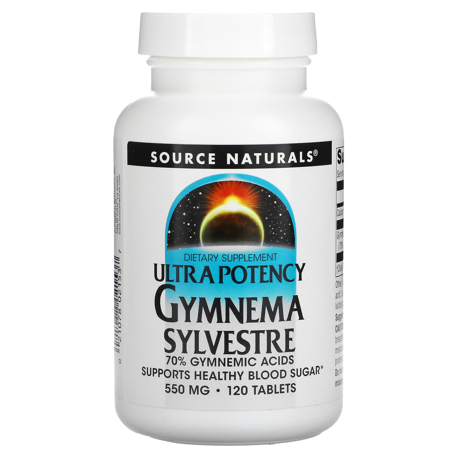 Source Naturals, Ultra Potency Gymnema Sylvestre 550 mg, 120 Tablets - 021078021537 | Hilife Vitamins