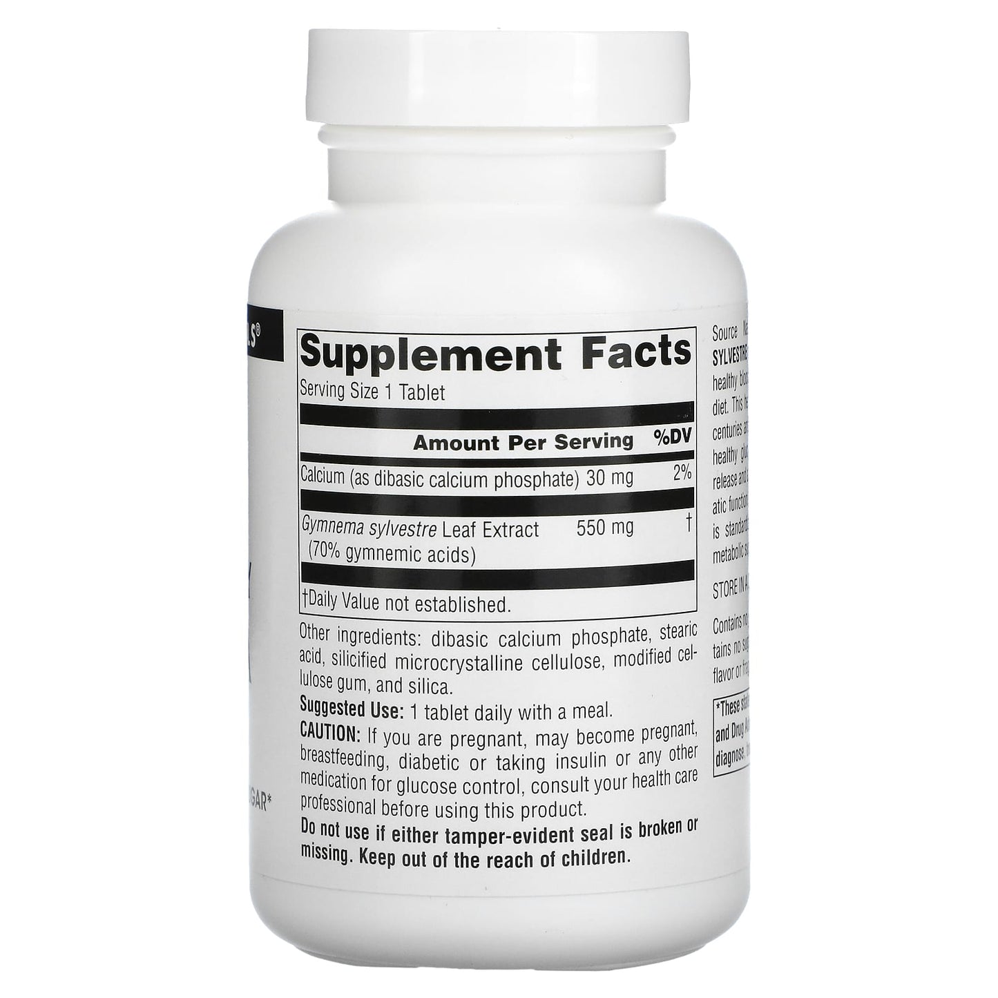 Source Naturals, Ultra Potency Gymnema Sylvestre 550 mg, 120 Tablets UPC 021078021537 | Hilife Vitamins