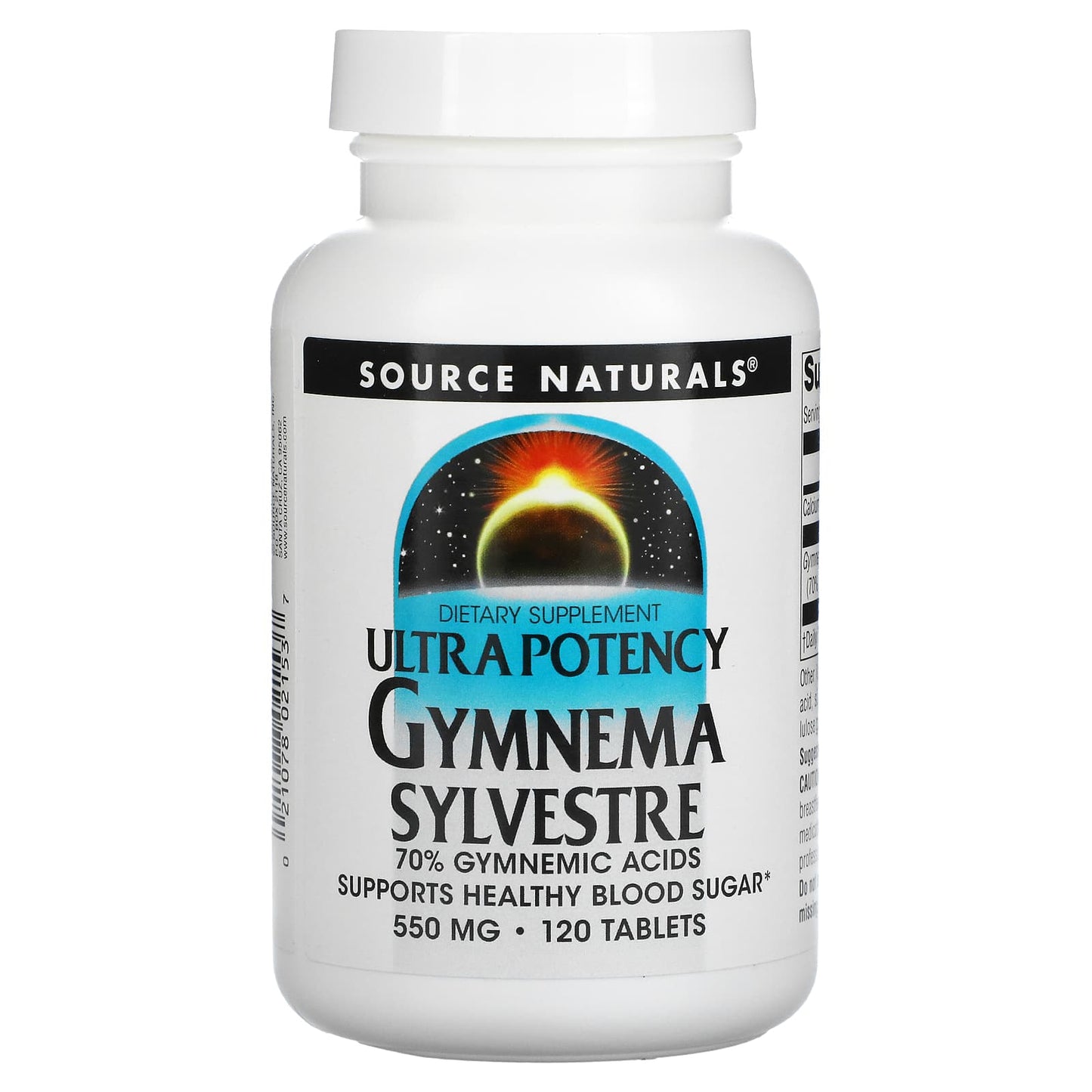Source Naturals, Ultra Potency Gymnema Sylvestre 550 mg, 120 Tablets UPC 021078021537 | Hilife Vitamins