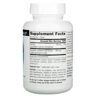 Source Naturals, Gymnema Sylvestre 450 mg, 120 Tablets UPC 021078021612 | Hilife Vitamins
