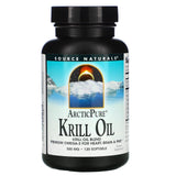 Source Naturals, Arctic Pure Krill Oil 500 mg, 120 Softgels - 021078021667 | Hilife Vitamins