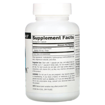 Source Naturals, Mucuna Dopa 100 mg, 120 Capsules UPC 021078021926 | Hilife Vitamins