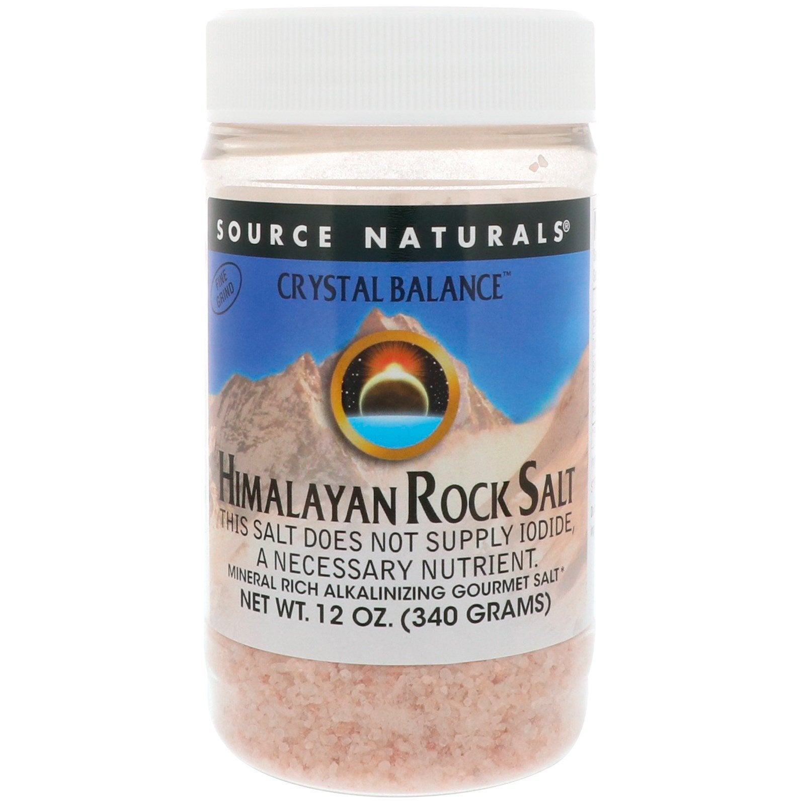 Source Naturals, Crystal Balance Himalayan Rock Salt Fine Grind Refill, 12 Oz UPC 021078022442 | Hilife Vitamins