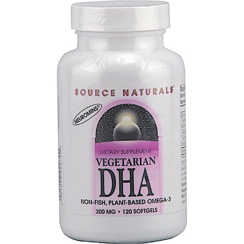 Source Naturals, Vegetarian Dha 200 mg, 120 Softgels - 021078022701 | Hilife Vitamins