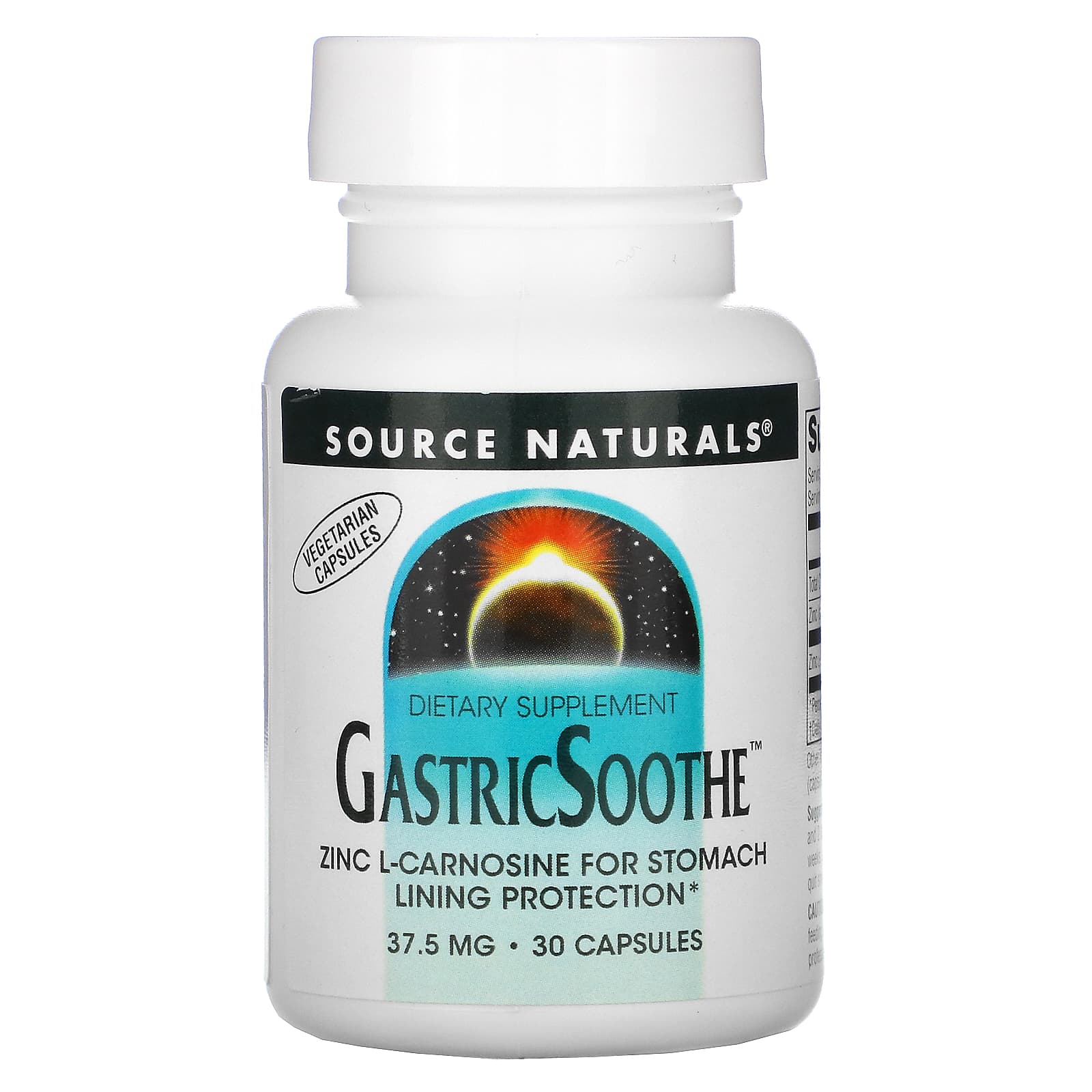 Source Naturals, GastricSoothe™, 30 Capsules UPC 021078022954 | Hilife Vitamins