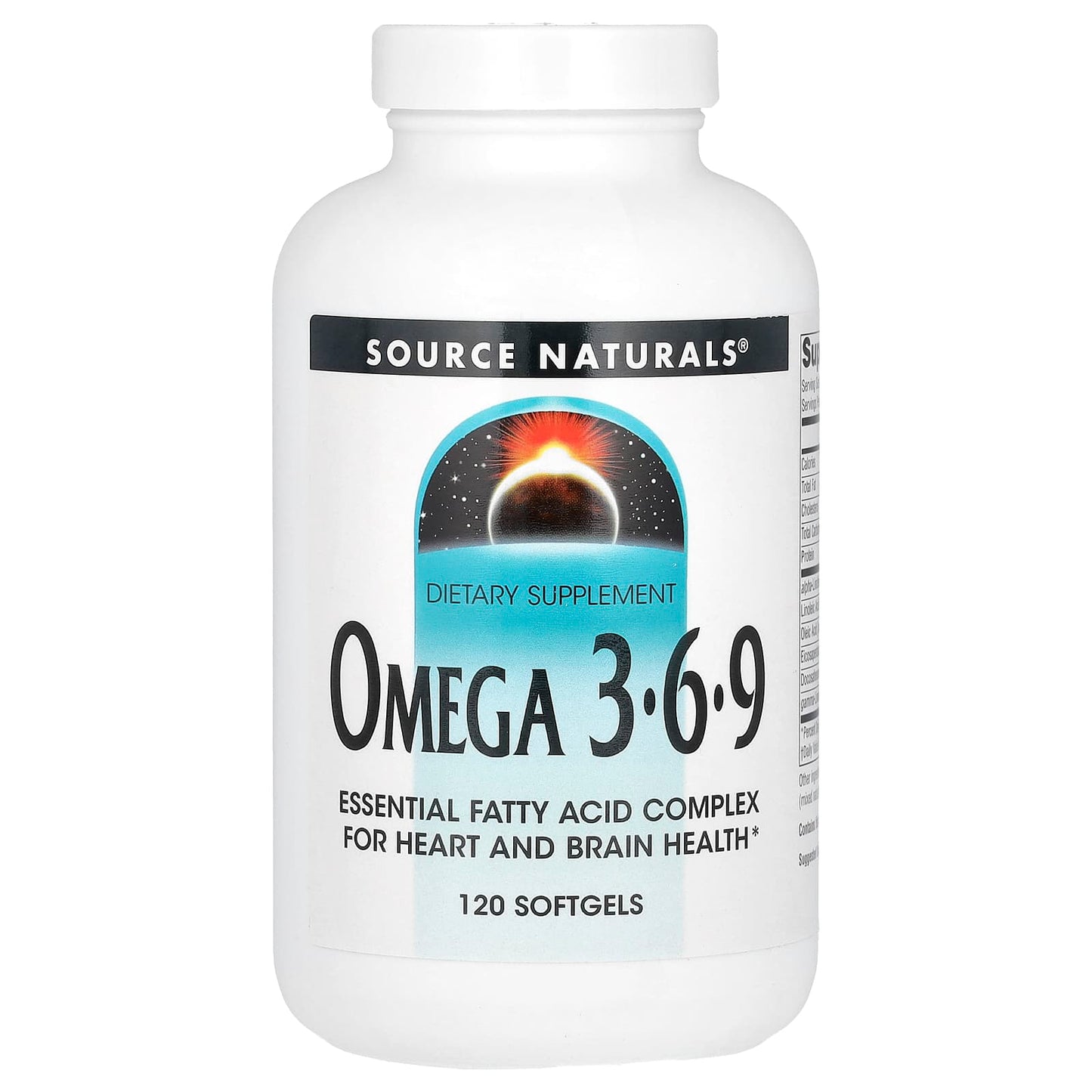 Source Naturals, Omega 3-6-9, 120 Softgels UPC 021078023180 | Hilife Vitamins