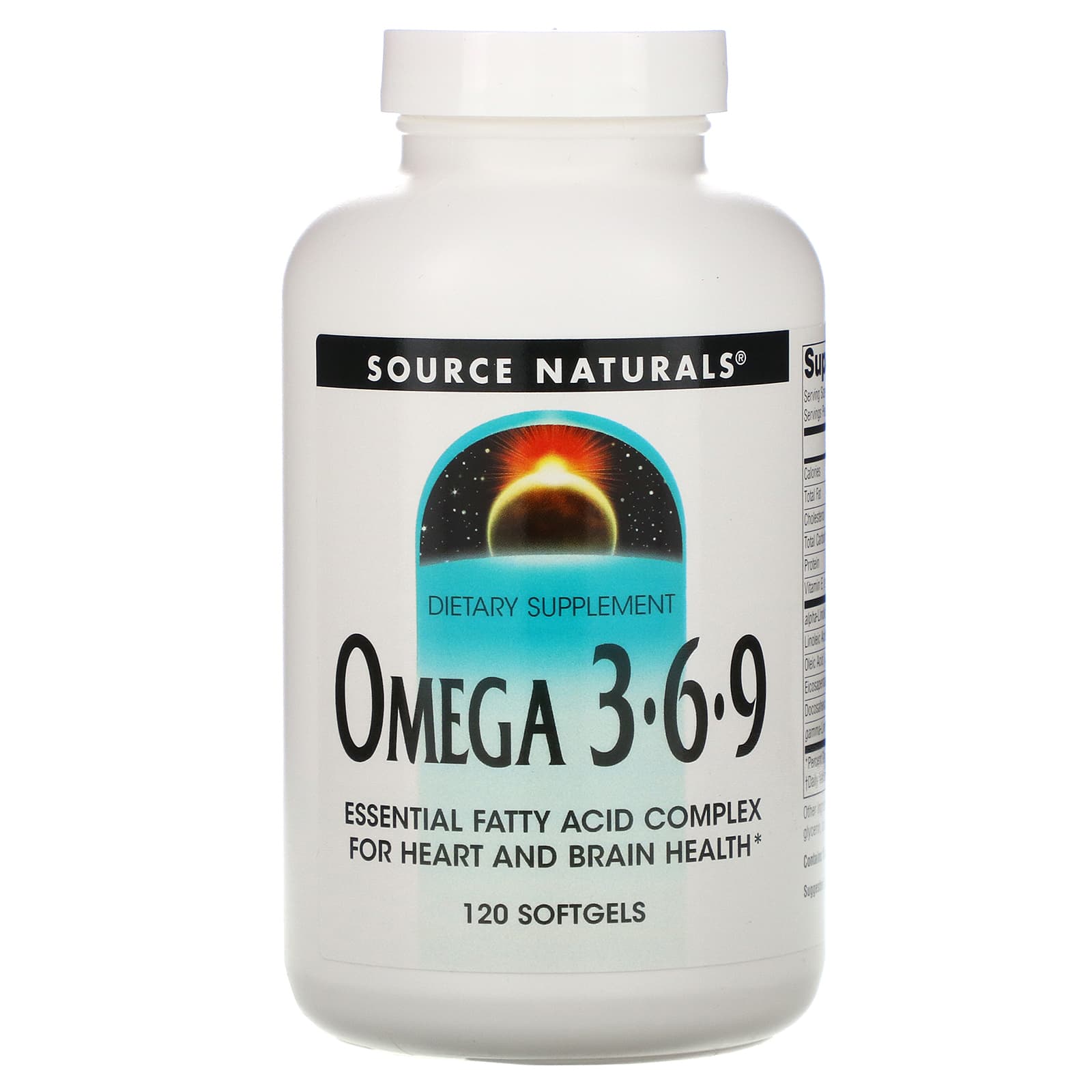 Source Naturals, Omega 3-6-9, 120 Softgels - 021078023180 | Hilife Vitamins