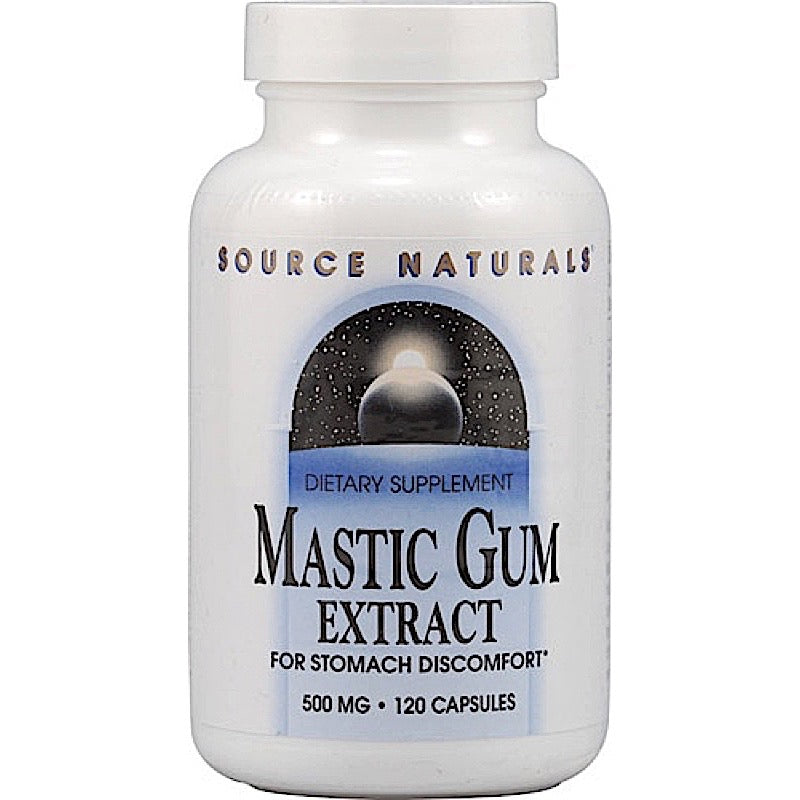 Source Naturals, Mastic Gum Extract 500 mg, 120 Capsules UPC 021078023265 | Hilife Vitamins