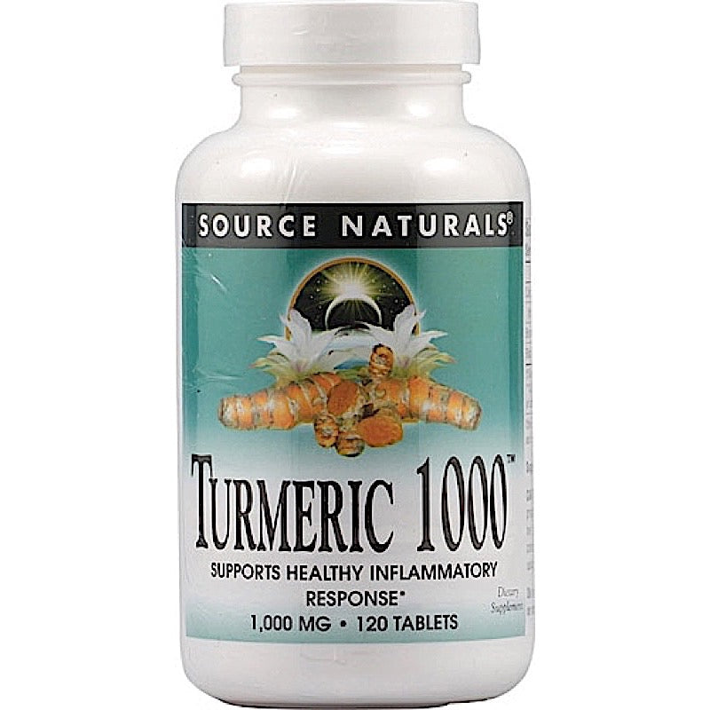 Source Naturals, Turmeric 1000 1000 mg, 120 Tablets UPC 021078023715 | Hilife Vitamins