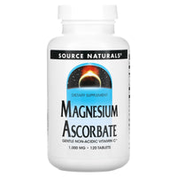 Source Naturals, Magnesium Ascorbate 1000 mg, 120 Tablets UPC 021078023999 | Hilife Vitamins