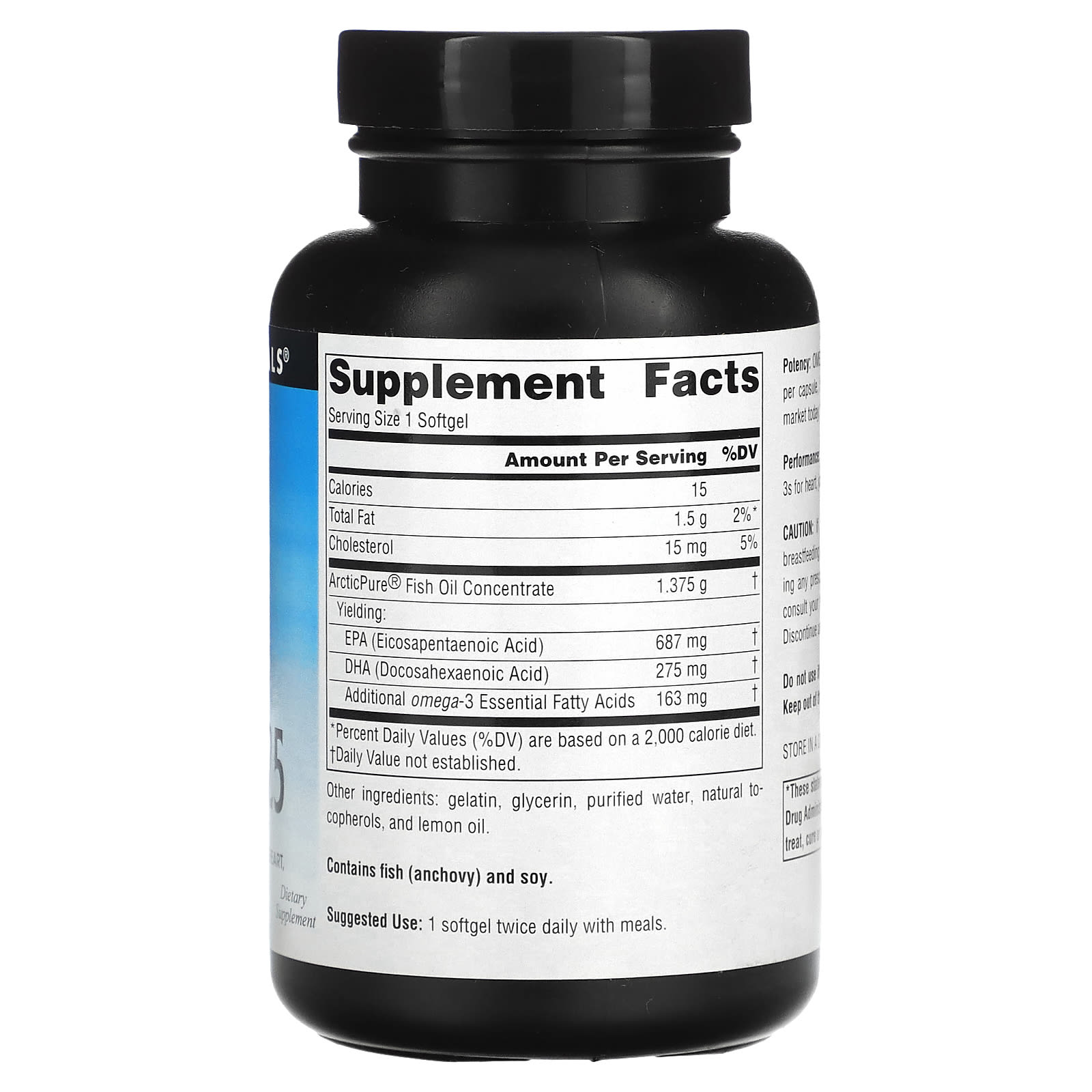Source Naturals, Arctic Pure® Omega-3 1125 Fish Oil 1125 mg, 60 UPC 021078024170 | HiLife Vitamins