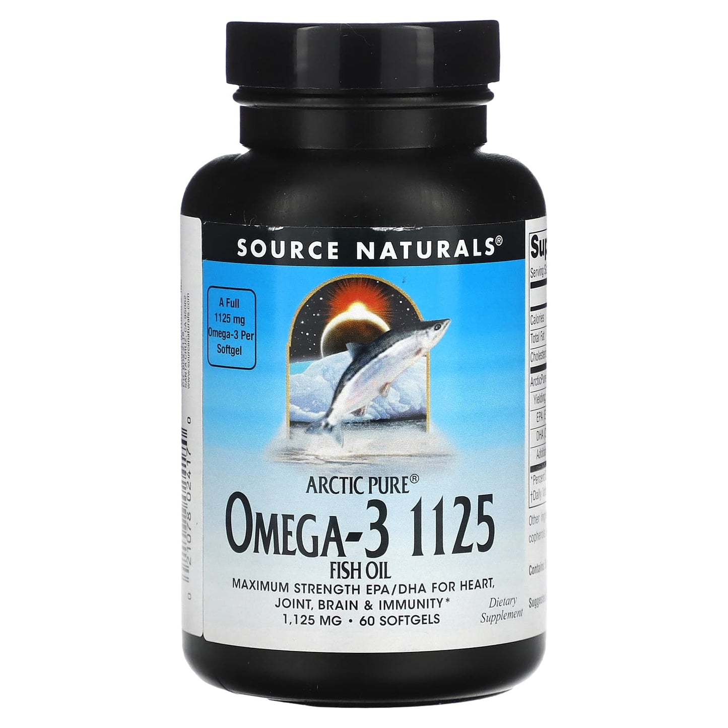 Source Naturals, Arctic Pure® Omega-3 1125 Fish Oil 1125 mg, 60 UPC 021078024170 | HiLife Vitamins