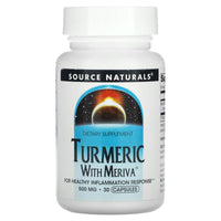 Source Naturals, Turmeric with Meriva® 500 mg, 30 Capsules UPC 021078024224 | HiLife Vitamins