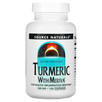 Source Naturals, Turmeric with Meriva® 500 mg, 120 Capsules UPC 021078024248 | Hilife Vitamins