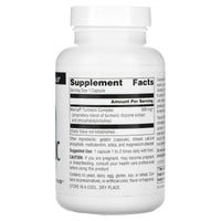 Source Naturals, Turmeric with Meriva® 500 mg, 120 Capsules UPC 021078024248 | Hilife Vitamins