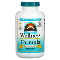 Source Naturals, Wellness Formula, Non Echinacea, 180 Tablets UPC 021078024408 | Hilife Vitamins