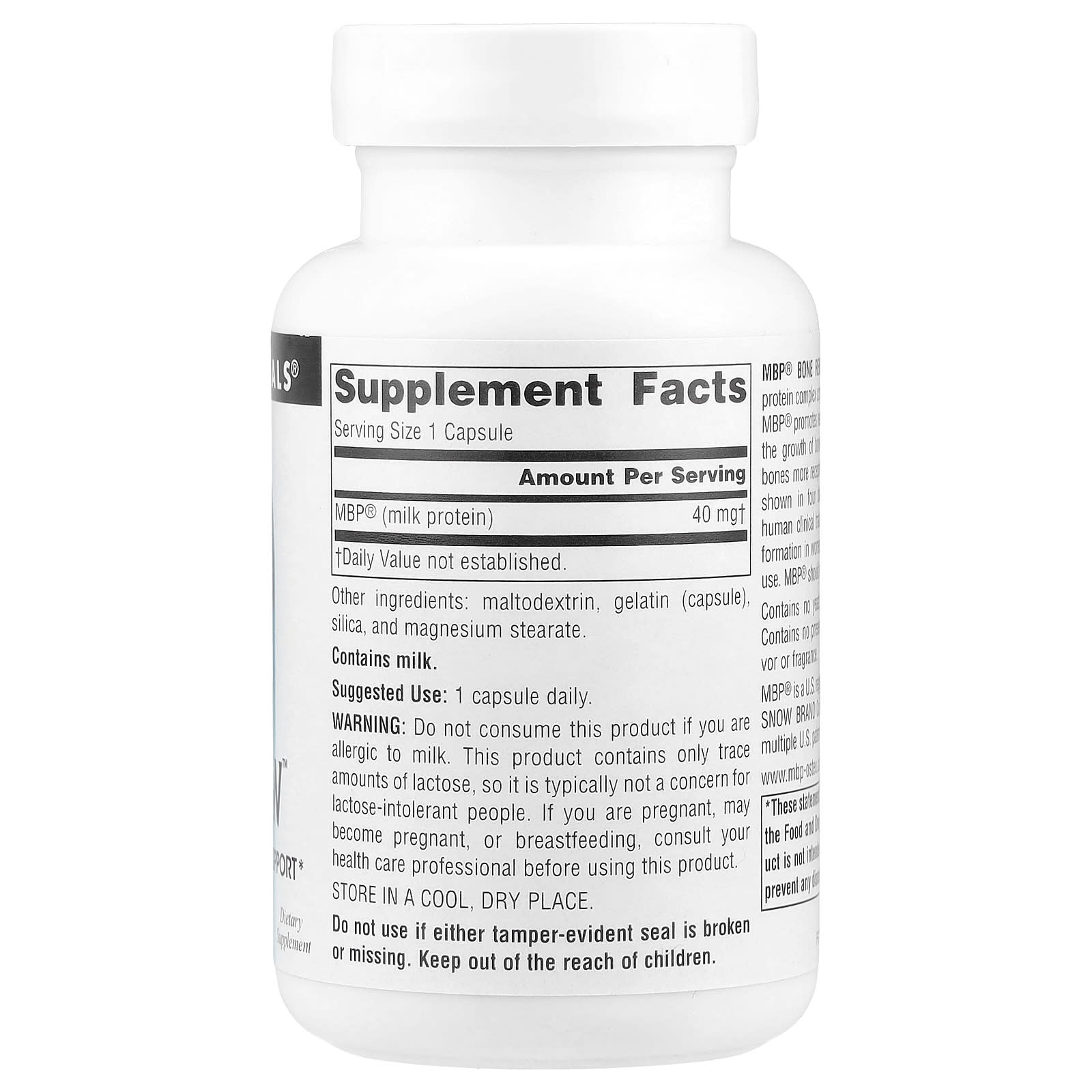 Source Naturals, MBP Bone Renew, 60 Capsules UPC 021078024729 | Hilife Vitamins