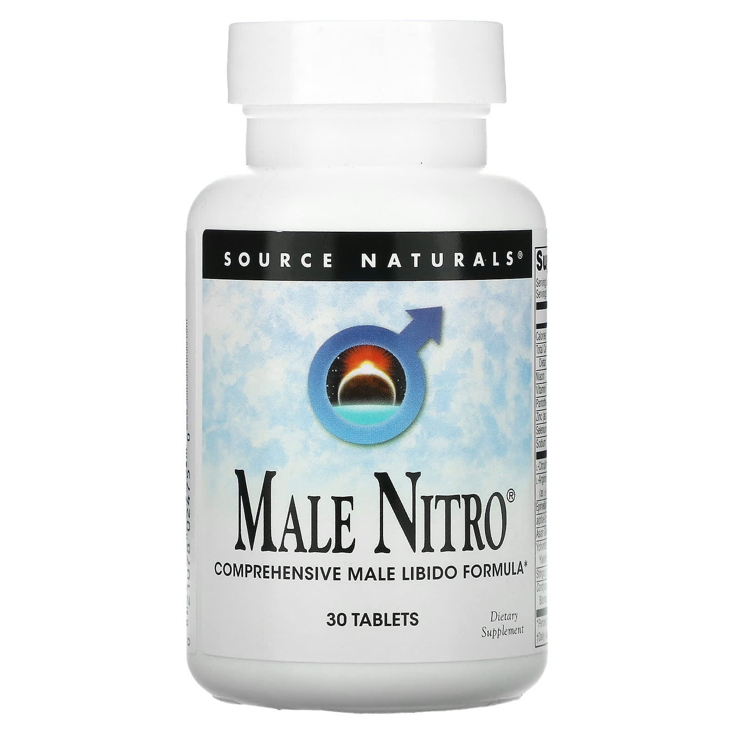 Source Naturals, Male Nitro®, 30 Tablets UPC 021078024750 | Hilife Vitamins