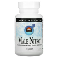 Source Naturals, Male Nitro®, 30 Tablets UPC 021078024750 | Hilife Vitamins
