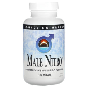 Source Naturals, Male Nitro®, 120 Tablets - 021078024774 | Hilife Vitamins