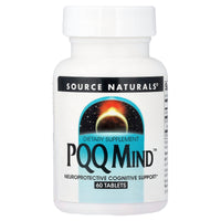 Source Naturals, PQQ Mind™, 60 Tablets UPC 021078025191 | Hilife Vitamins