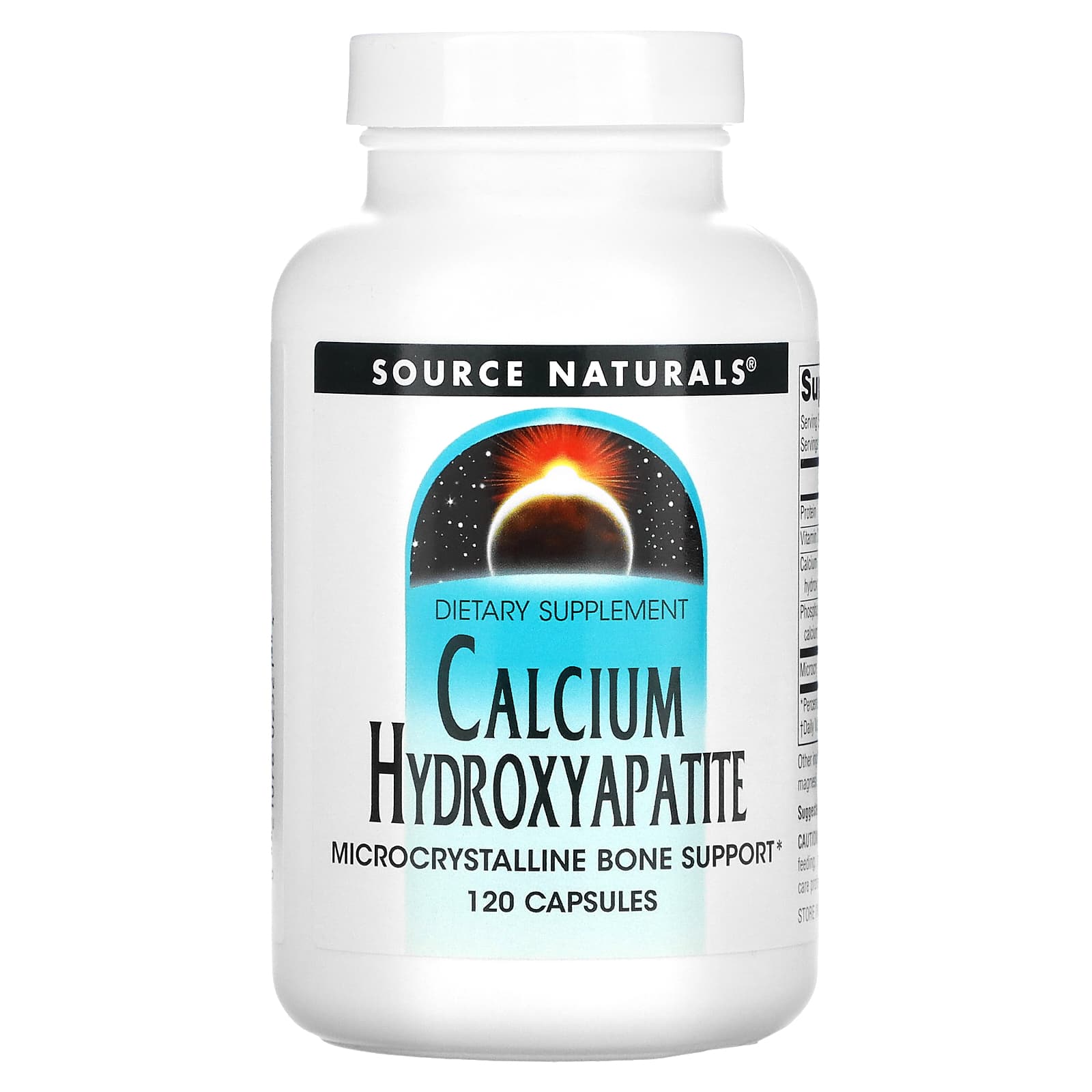 Source Naturals, Calcium Hydroxyapatite, 120 Capsules UPC 021078025214 | Hilife Vitamins