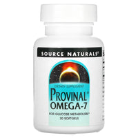 Source Naturals, Provinal® Omega-7, 30 Softgels UPC 021078025504 | Hilife Vitamins