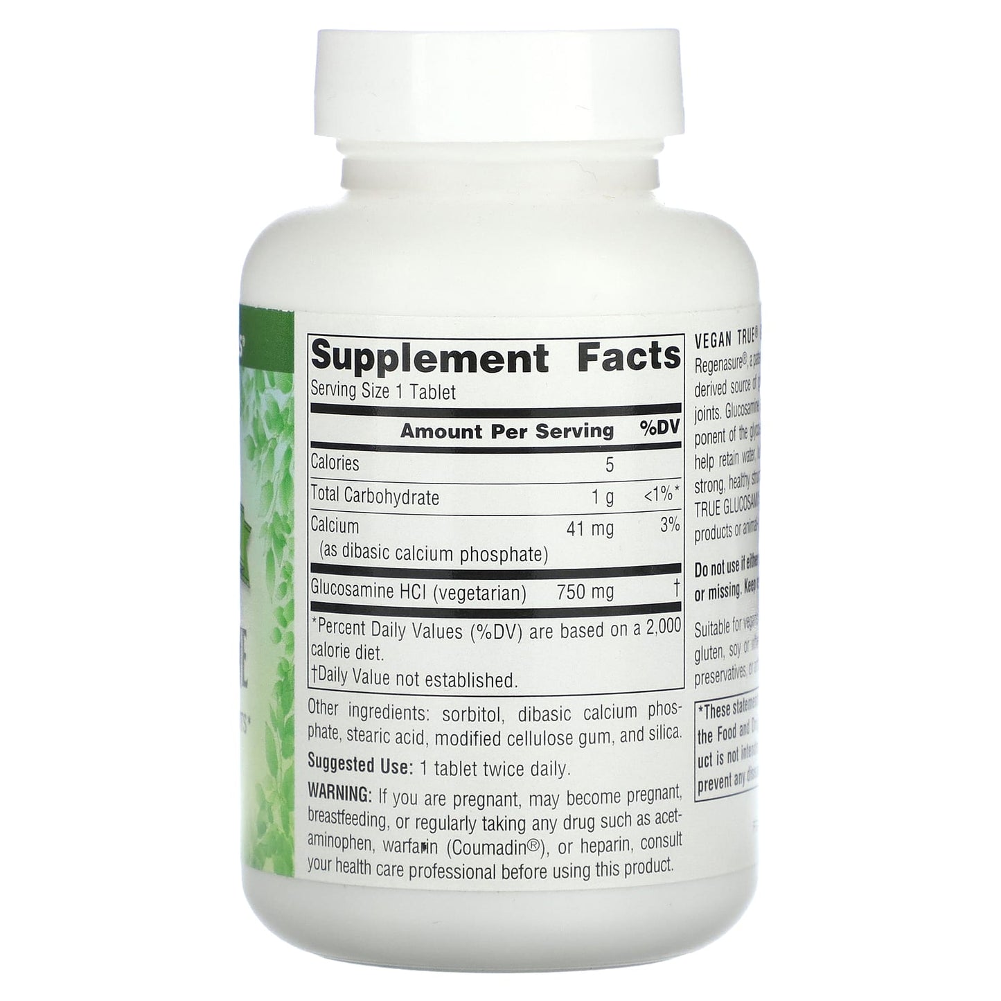 Source Naturals, Vegan True® Glucosamine 750 mg, 60 Tablets UPC 021078025702 | Hilife Vitamins