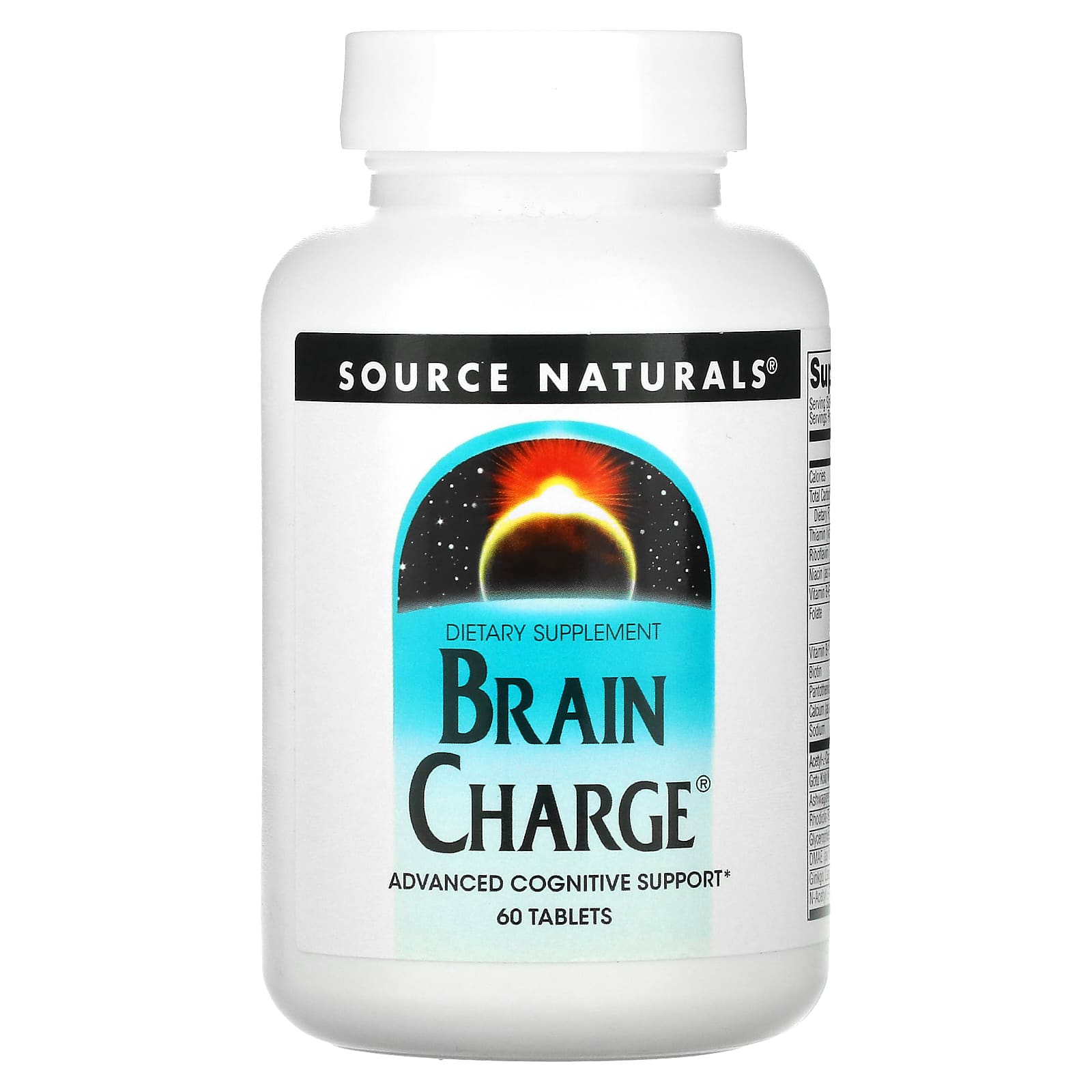 Source Naturals, Brain Charge®, 60 Tablets UPC 021078026143 | Hilife Vitamins