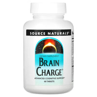 Source Naturals, Brain Charge®, 60 Tablets UPC 021078026143 | Hilife Vitamins