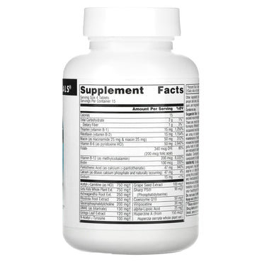 Source Naturals, Brain Charge®, 60 Tablets UPC 021078026143 | Hilife Vitamins
