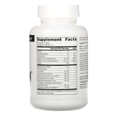 Source Naturals, Telomeron Antioxidant Formula, 60 Tablets UPC 021078026228 | HiLife Vitamins