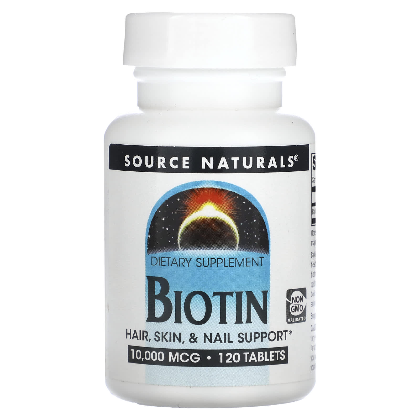 Source Naturals, Biotin 10000 mcg, 120 Tablets UPC 021078026334 | Hilife Vitamins