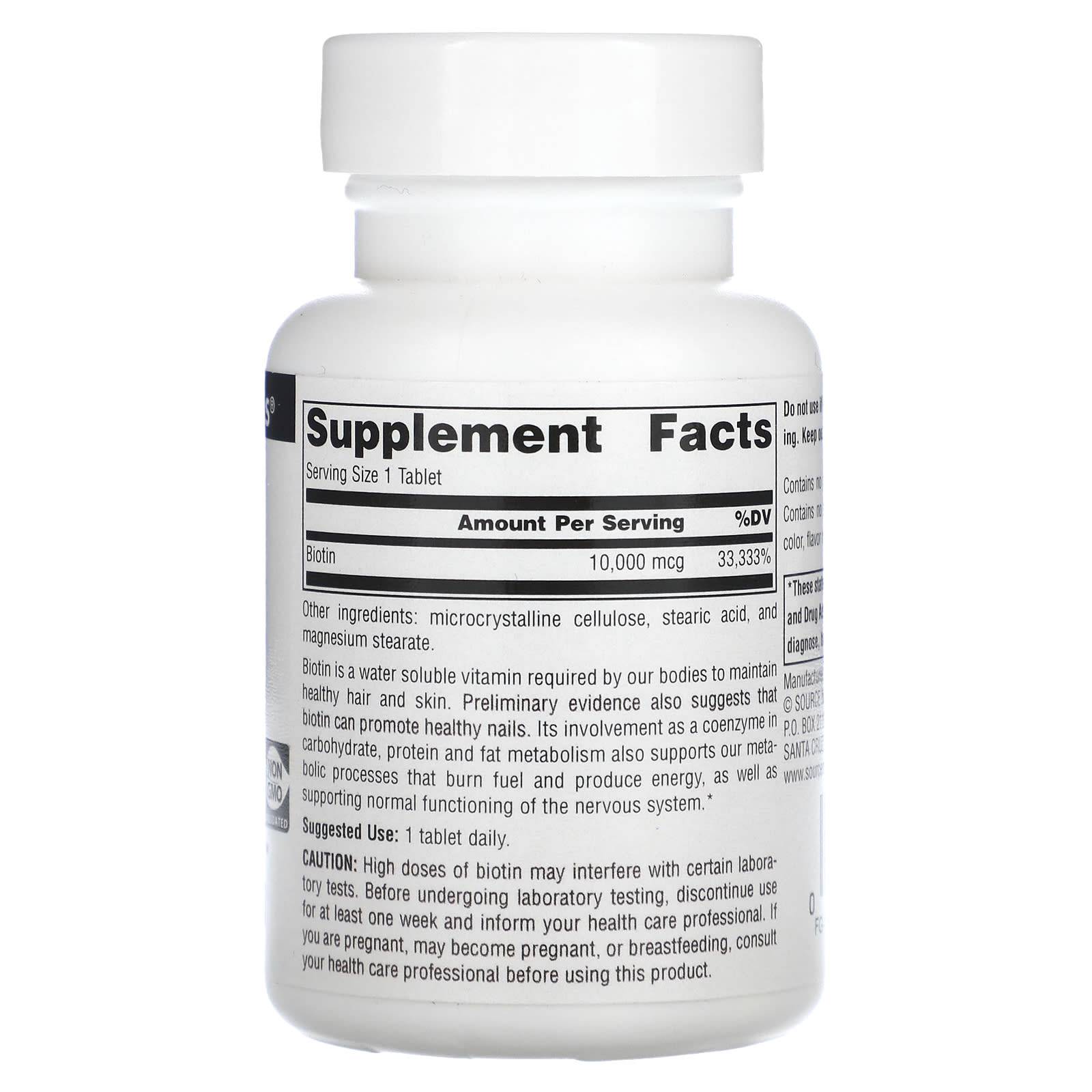 Source Naturals, Biotin 10000 mcg, 120 Tablets UPC 021078026334 | Hilife Vitamins