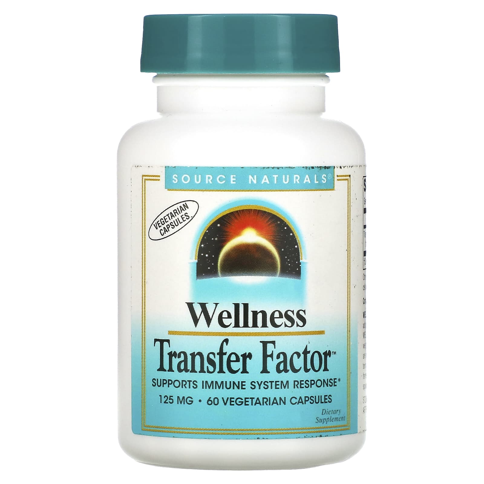 Source Naturals, Wellness Transfer Factor™ 125 mg, 60 Capsules UPC 021078026358 | Hilife Vitamins