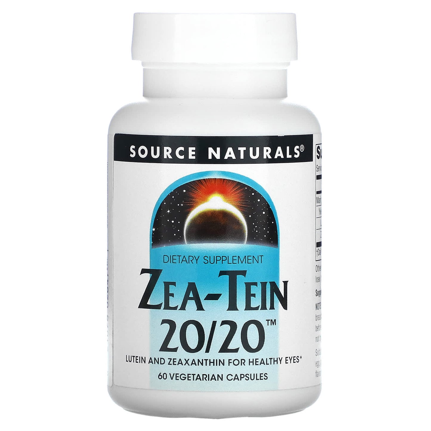 Source Naturals, Zea-Tein 20/20™, 60 Capsules UPC 021078026471 | Hilife Vitamins