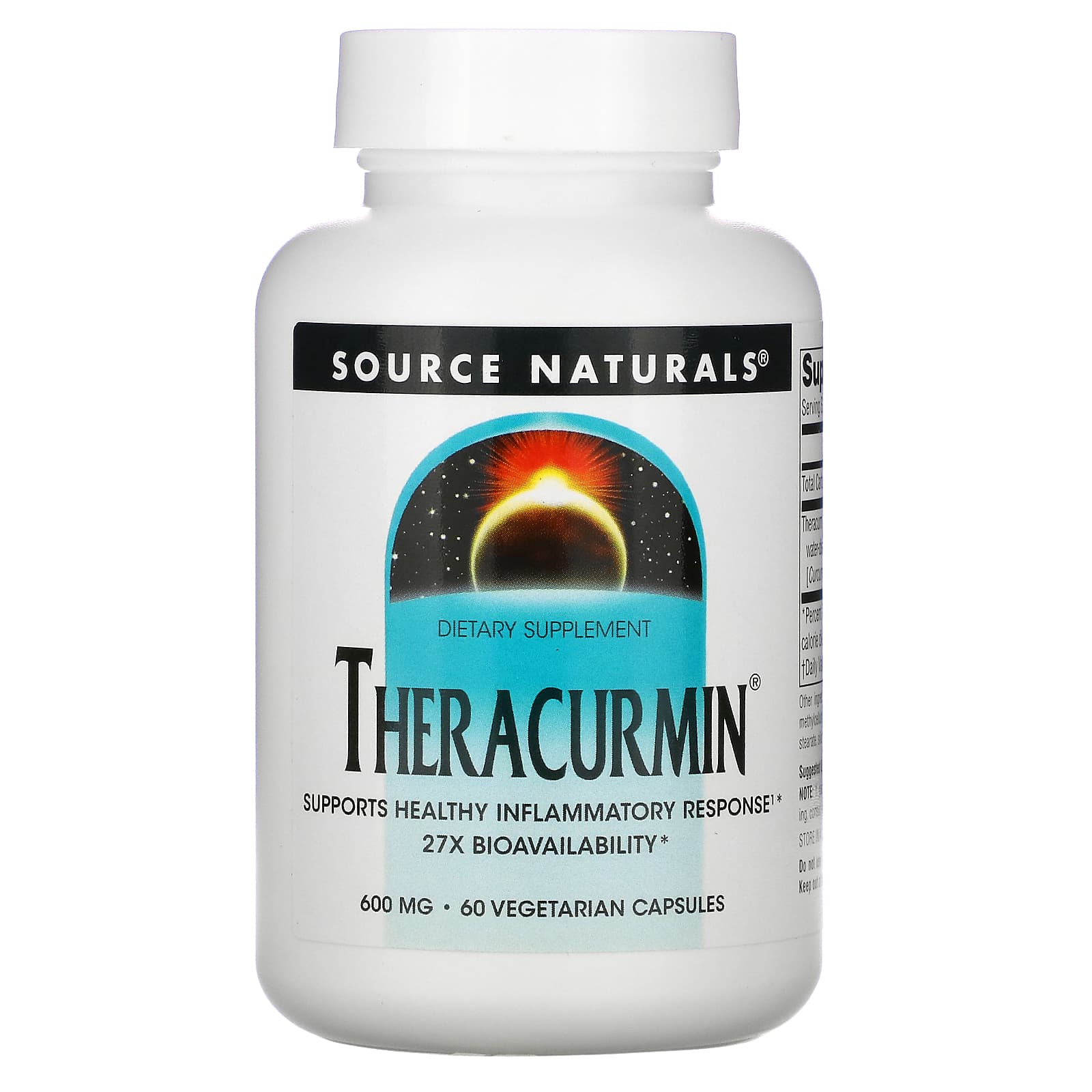 Source Naturals, Theracurmin 600 mg, 60 Capsules UPC 021078026501 | Hilife Vitamins