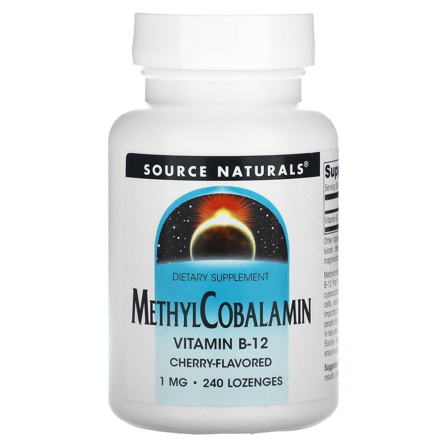 Source Naturals, B-12 1 mg Cherry, 240 UPC 021078026792 | Hilife Vitamins