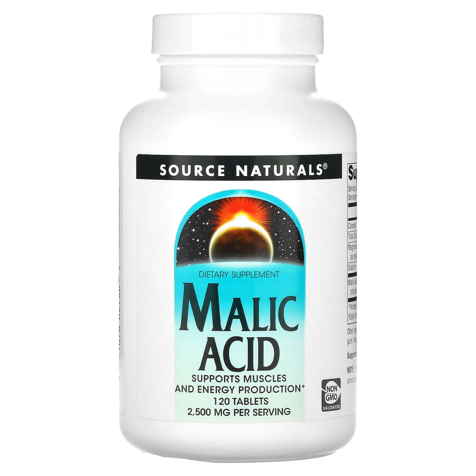 Source Naturals, Malic Acid 833 mg, 120 Tablets - 021078027805 | Hilife Vitamins