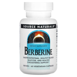 Source Naturals, Berberine 500 mg, 60 Capsules - 021078027836 | Hilife Vitamins